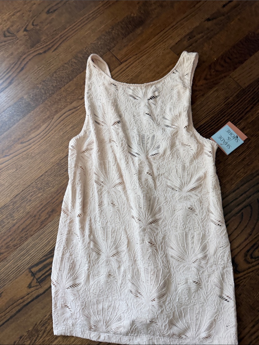 Shade & Shore crochet Swim Coverup - Cream